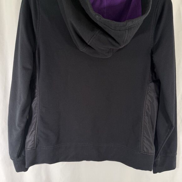 Lauren Ralph Lauren Active Hoodie Women's Medium Black Zip Pockets Full Zip - Picture 11 of 11